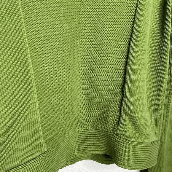 Axcess  By Liz Claiborne Zip Up Cropped Turtleneck Sweater Sz Med - Picture 9 of 9